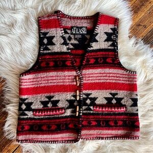 Wool Southwestern Vest